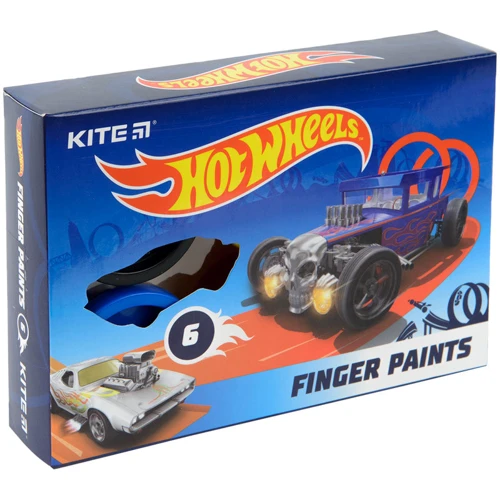 Пальчикові фарби Kite Hot Wheels 6х35 мл (HW22-064)