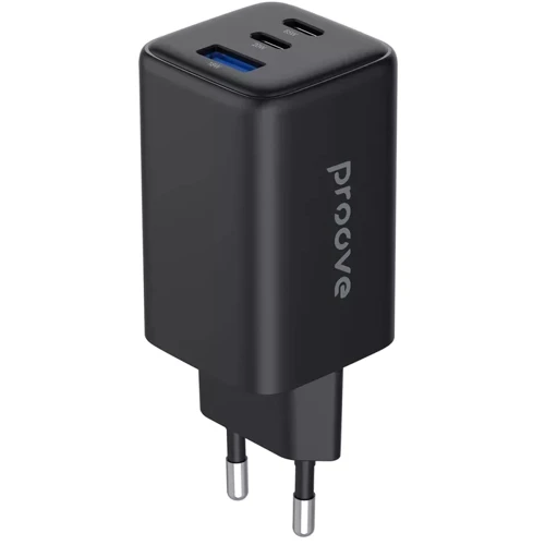 

Proove Wall Charger 2xUSB-C+USB Pocket GaN 65W Black (WCPG65121201)