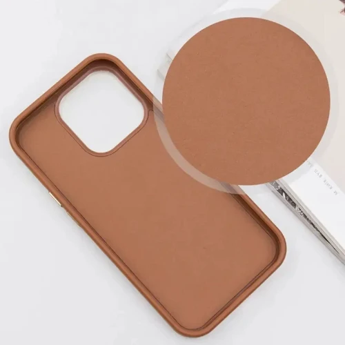 Чохол для iPhone Epik SnapCase with MagSafe Brown для iPhone 14 Pro: Матеріали искусственная кожа