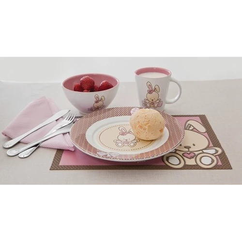 Набір дитячого посуду Tramontina Baby Le Petit Pink (4 предмета в коробці)