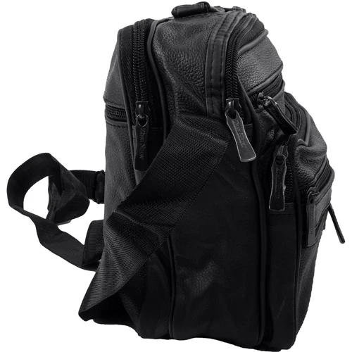Чоловіча сумка через плече Valiria Fashion чорна (3DETAW8097-2): Тип ручки Коротка ручка, Плечовий ремінь