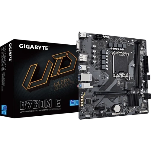 GIGABYTE B760M E: Оперативная память 2xDDR5 7200 МГц, до 128 ГБ
