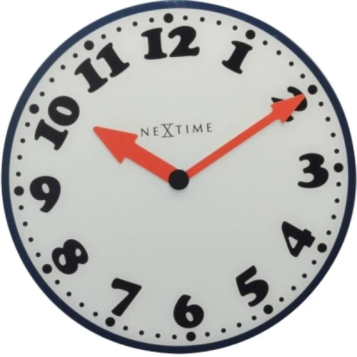 Настінний годинник NeXtime Boy з червоними стрілками 43 см (8151*)