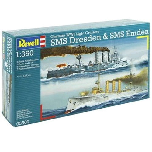 Revell (1:350) Корабли German WWI Cruisers SMS Dresden & SMS Emden (05500): Производитель Revell