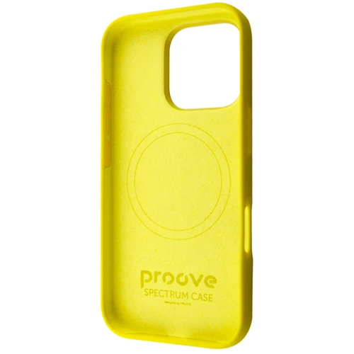 Чехол для iPhone Proove Spectrum Case with Magnetic Ring Sun Yellow for iPhone 16 Pro: Цвет желтый