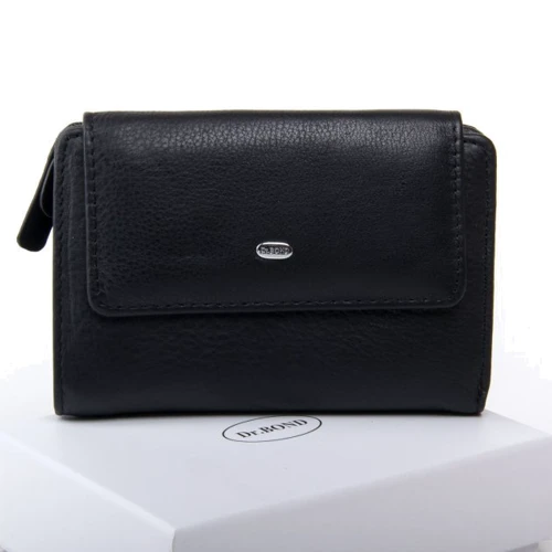 Мужской кошелек Dr. Bond черный (35123 black)