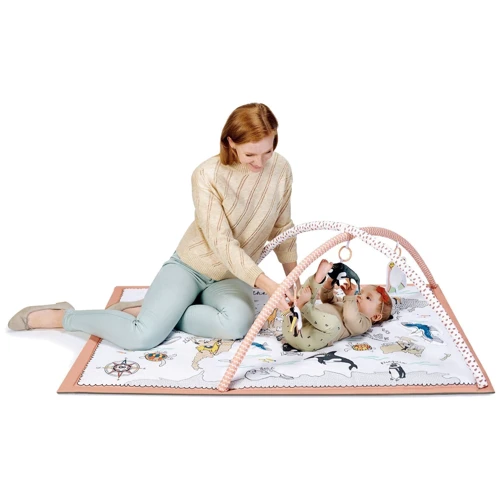 Розвиваючий килимок-палатка 3 в 1 Kinderkraft Tippy (KPTIPP00MUL0000): Виробник KinderKraft