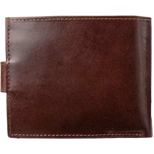 Мужское портмоне DNK Leather коричневое (DNKN01L-NL-brown): Пол Мужской