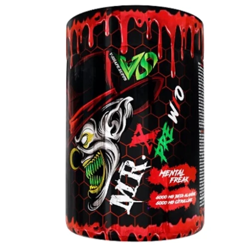 Предтренировочный комплекс V-Shape Supps MR.X Pre W/O 375 g / 24 servings / Blue Raspberry