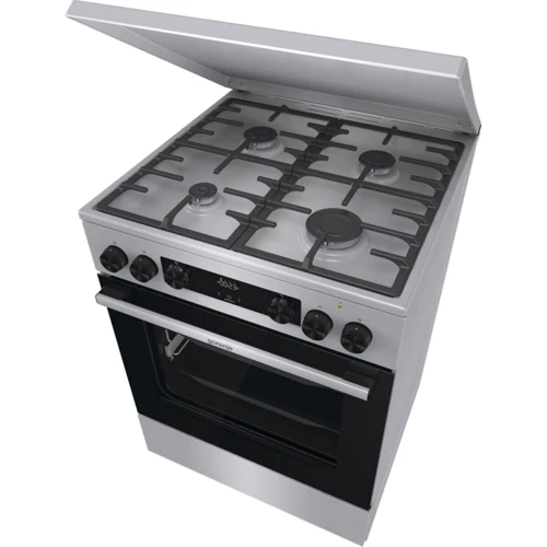 Плита комбинированная Gorenje GKS6C71XF: Количество газовых конфорок 4