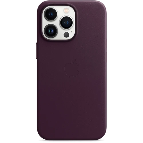 Чехол для iPhone Apple for iPhone 13 Pro Leather Case with MagSafe Dark Cherry (MM1A3) : Цвет фиолетовый