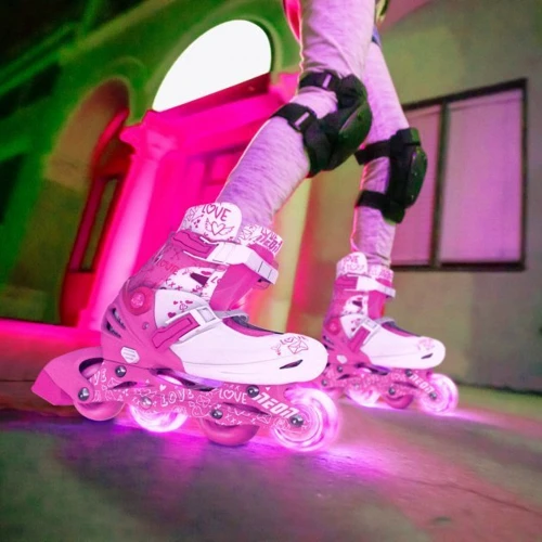 Ролики Neon Inline Skates розовые 34-38 (NT08P4): Пол для девочек