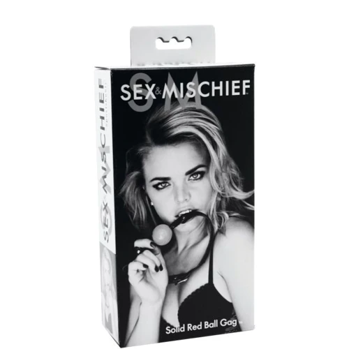 Кляп с шариком Sex And Mischief - Solid Red Ball Gag