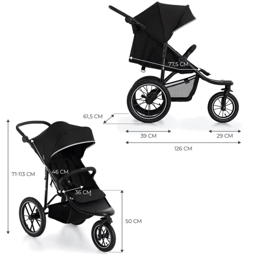 Прогулянковий візочок Kinderkraft Helsi 2 Black (KSHELS02BLK0000) фото 7
