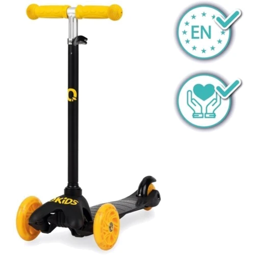 Самокат триколісний QKIDS LUMIS (колір -yellow): Кількість коліс 3