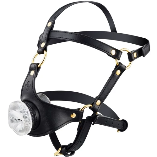 Маска-сбруя для орального секса LOCKINK Sevanda Blowjob Head Harness