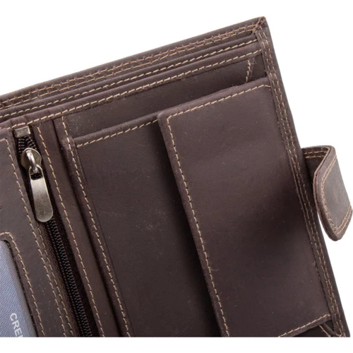 Чоловіче портмоне Buffalo Wild коричневе (DNKN4L-B-MHU-brown): Формат гаманця вертикальний
