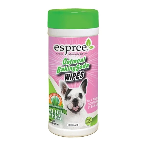 Влажные салфетки Espree для собак Oatmeal Baking Soda Wipes 50 шт (e01425): Тип средства Салфетки