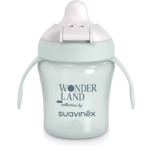 Чашка с носиком Suavinex "Wonderland" 200 мл +6 месяцев светло-зеленая (402789): Возраст с 6-ти месяцев