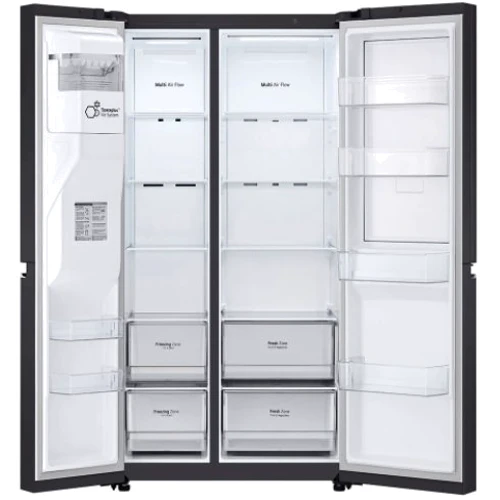 Холодильник Side-by-Side LG GSJV70WBTF: Размеры ВxШxГ, см 179x91.3x73.5
