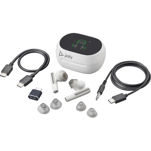 Наушники Poly Voyager Free 60+ Earbuds + BT700C + TSCHC White (7Y8G6AA) фото 5
