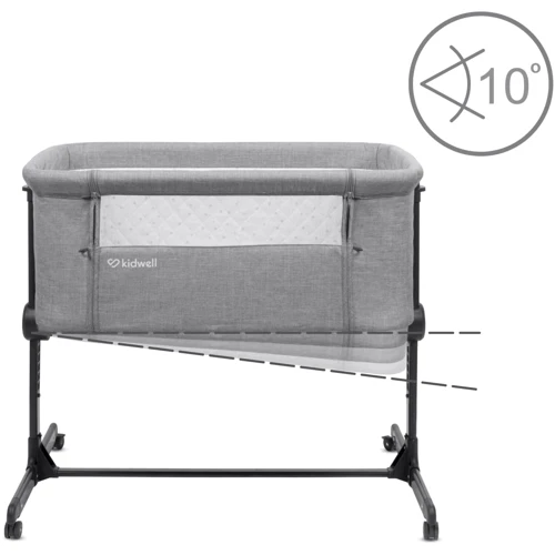 Приставне ліжечко Kidwell Snuzzy Light Grey