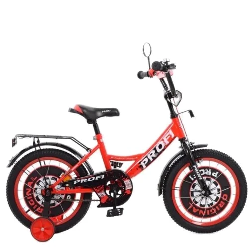 Дитячий велосипед Profi Original boy 16 дюймів, червоно-чорний (Y1646-1): Рекомендований вік от 4 лет