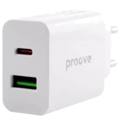 Зарядний пристрій Proove Wall Charger USB-C+USB Rapid 20W White (WCRP20110002): Тип сетевое