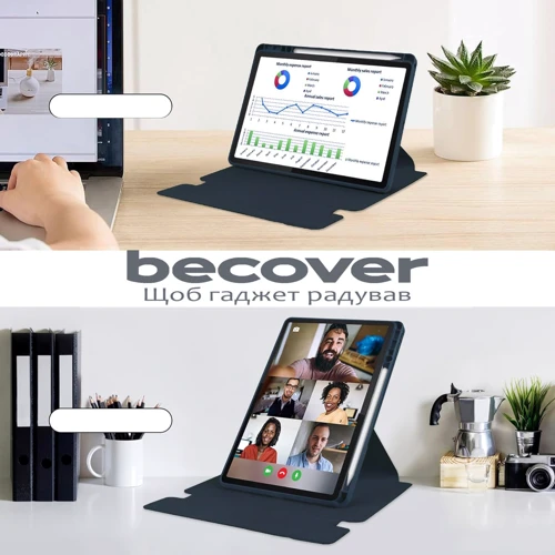 Аксессуар для планшетных ПК BeCover Case Rotatable Smart Keyboard Deep Blue for Lenovo Tab M11 TB-TB330FU/Xiaoxin Pad 11 2024 (711075) фото 6