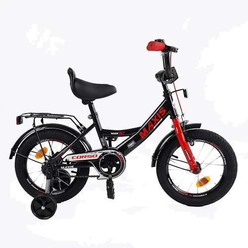 Дитячий велосипед Corso Maxis 14 дюймів чорний (CL-14602)