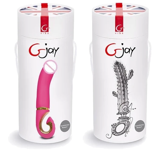 Gjay - Gvibe (Англия) - анатомический вибратор для точки G из уникального материала Bioskin, 15x3.7 см