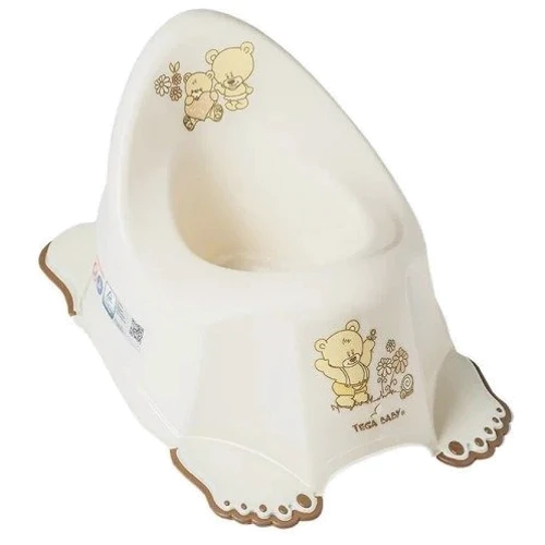 Горщик Tega Baby Ведмедики з протиковзкою гумою та музикою Кремової (PO-046-119)