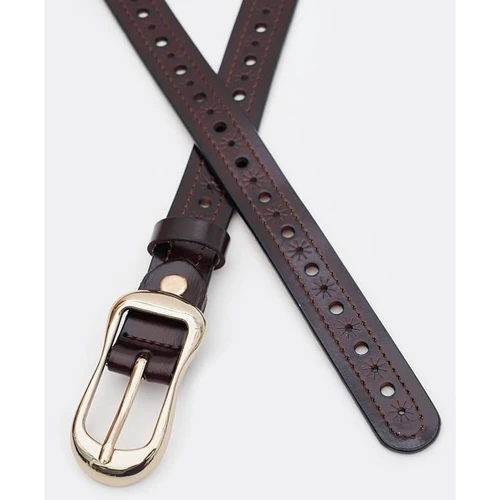 Женский ремень Borsa Leather коричневый (CV1ZK-019br-brown): Пол Женский