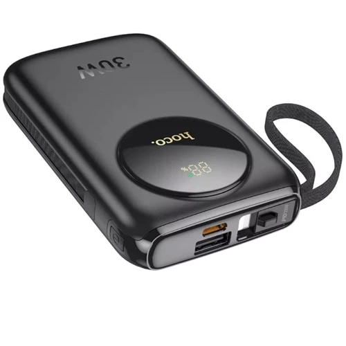 Внешний аккумулятор Hoco Power Bank 10000mAh Q19 Lucky with Cable 30W Black: Количество USB 2