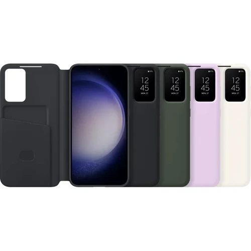 Чехол для телефонов Samsung Smart Clear View Cover Cream (EF-ZS916CUEGRU) for Samsung S916 Galaxy S23 Plus: Пленка в комплекте нет