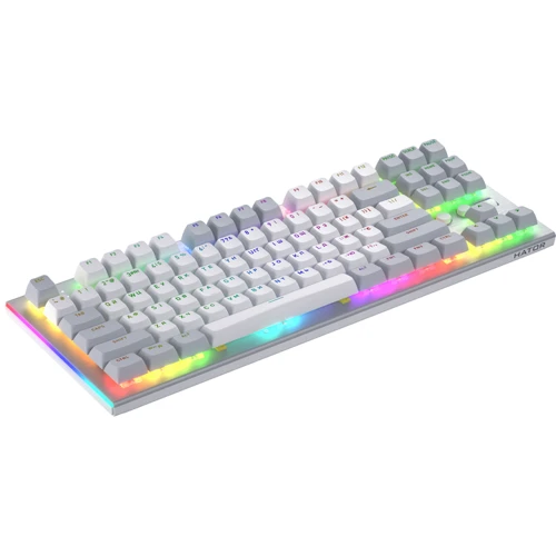 Клавиатура Hator Gravity TKL Orange USB White (HTK561UA): Количество клавиш 89