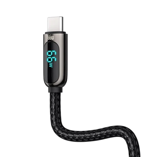 Кабель Baseus USB Cable to USB-C Display Fast Charging 66W 1m Black (CASX020001) фото 4