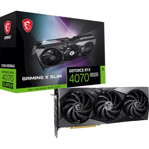 Видеокарта MSI GeForce RTX 4070 SUPER 12G GAMING X SLIM