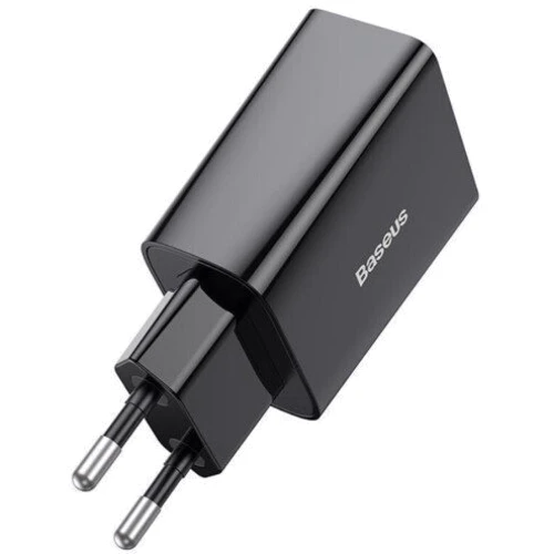 Зарядное устройство Baseus USB-C Wall Charger 1С 20W Black (CCFS-SN01): Кабель в комплекте отсутствует