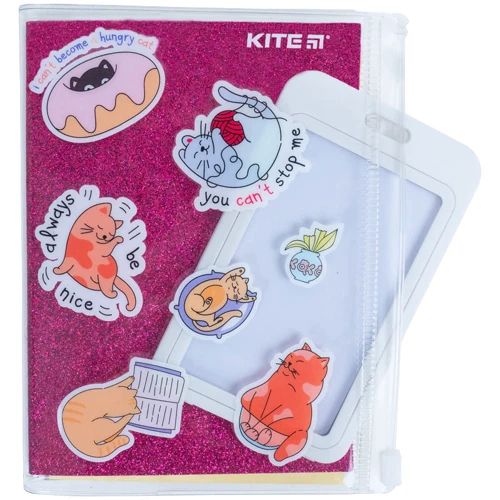 Блокнот Kite Pink cats А6+ 80 аркушів (K22-462-1) фото 5