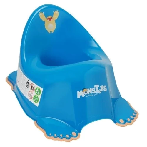 Горщик Tega Baby Монстрики з протиковзкою гумою та музикою Блакитний (PO-026-126)