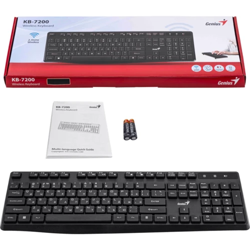 Клавіатура Genius KB-7200 EN/UKR Black (31320002406) фото 7