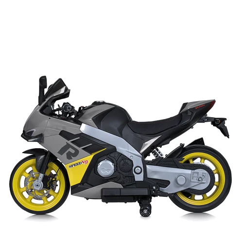 Детский электромотоцикл Bambi серый (M 6013EL-11(24V))