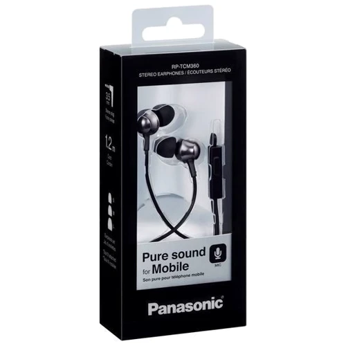 Наушники Panasonic RP-TCM360GC-K: Тип крепления без креплений