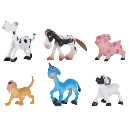 Набор игровых фигурок DINGUA Зверюшки с фермы, 6 шт (в коробке) (D0102)