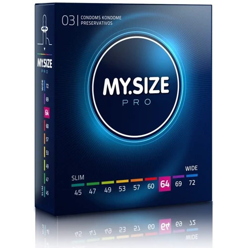 Презервативи My.Size Pro 64, 3 шт.: Тип Збільшеного розміру