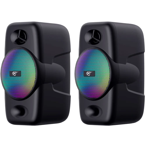 Акустическая система Havit HV-SK213 USB RGB Black (RL075564): Выходная мощность колонок 2x3 Вт