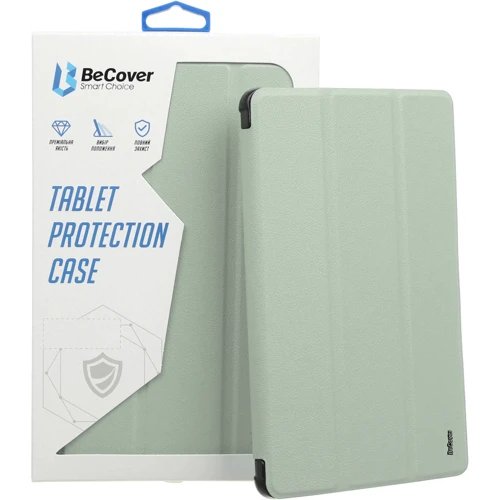 Аксессуар для iPad BeCover Tri Fold Soft TPU Silicone Light Green for iPad Air 13 (2024 / 2025) (711742) фото 5