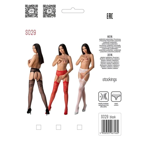 Эротические колготки-бодистокинг Passion S029 red