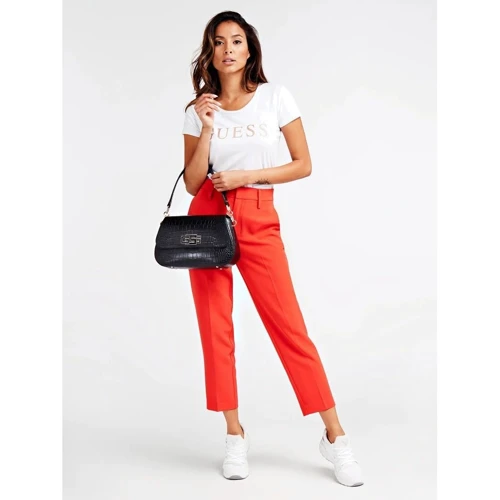 Жіноча сумка-сетчел Guess Triple G Shoulder Bag чорна (HWTG7748190-BLA): Тип Сумки